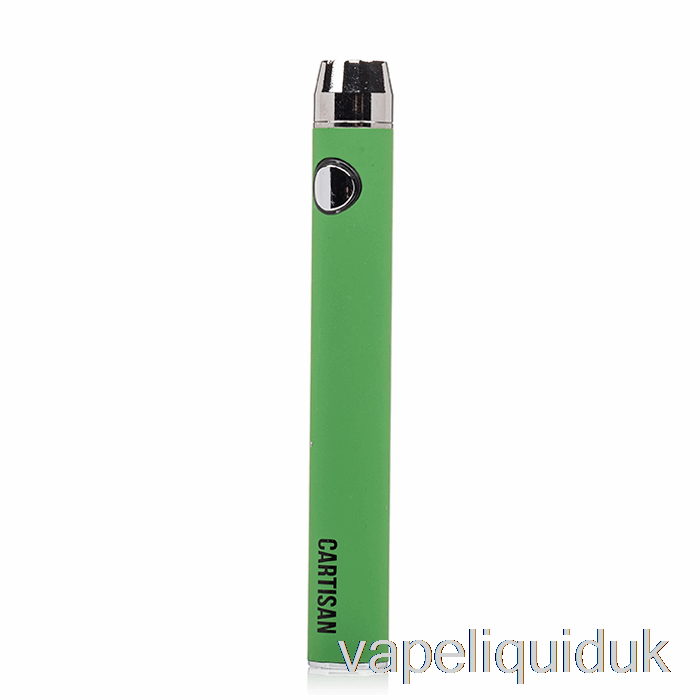 Cartisan Button VV 900 Dual Charge 510 Battery [Micro] Green Vape Juice